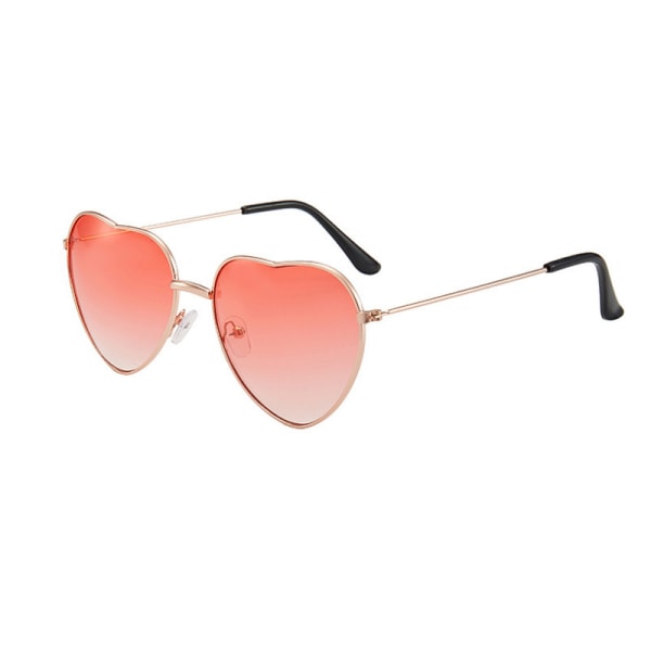 Hjerteformede solbriller 2 stk høye blå lave rosa doble rosa,