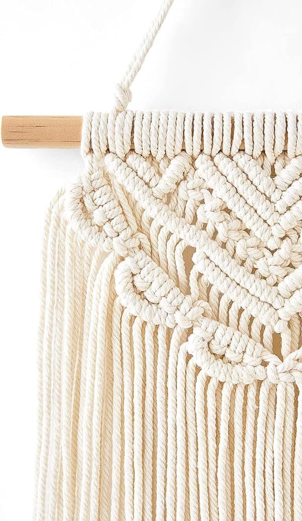 2 Pitsiseinätevaatetta Pieni Kudottu Taide Boho Chic Koti Dekor Apart