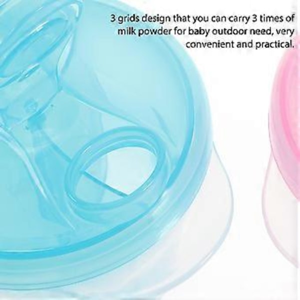 3 stk. Babyflasker Matbeholder for babyer Formeldispenser Reisebeholder for snacks Reisebeholder for formel