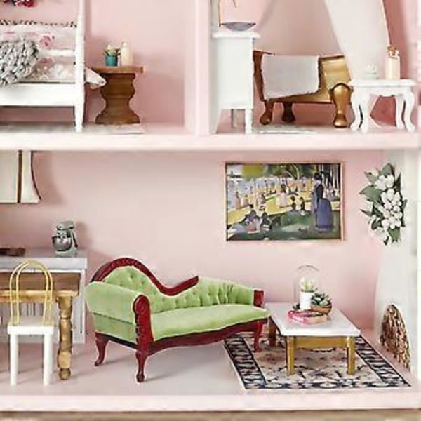 Dukkehus Møbler Miniature Lounge Sofa Model Lege Møbler Legetøj