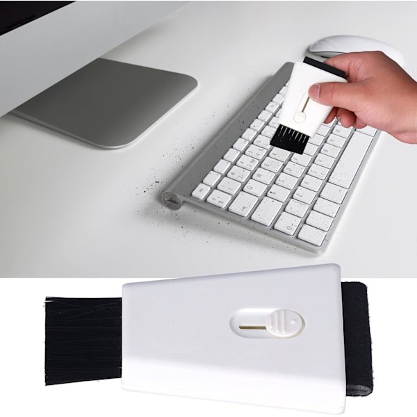 Tastatur rengøringsbørste, 5 stk. bærbar rengøringsbørste swipe computerbørste til hjemmet og kontoret, til bærbare computere tastatur mobiltelefoner kameraer