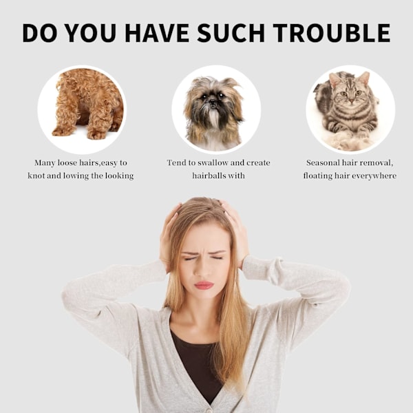 Stor fast Slicker børste & kæmmesæt til kæledyr, ekstra lang nål Slicker børste til hunde Goldendoodles, stor hundepleje trådbørste og fjernelse af hår, fjerner langt og løst hår & underuld, 25mm(1\")(Grøn)