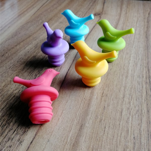 Vinflaskestopper, silikon vinflaskestopper, søt, dekorativ, ass