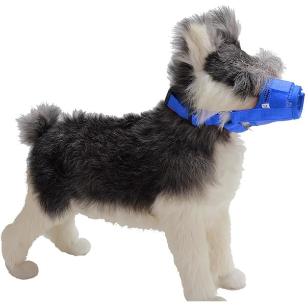 Blå - 1 stk., egnet til 14-20 cm snuder, justerbar nylon m