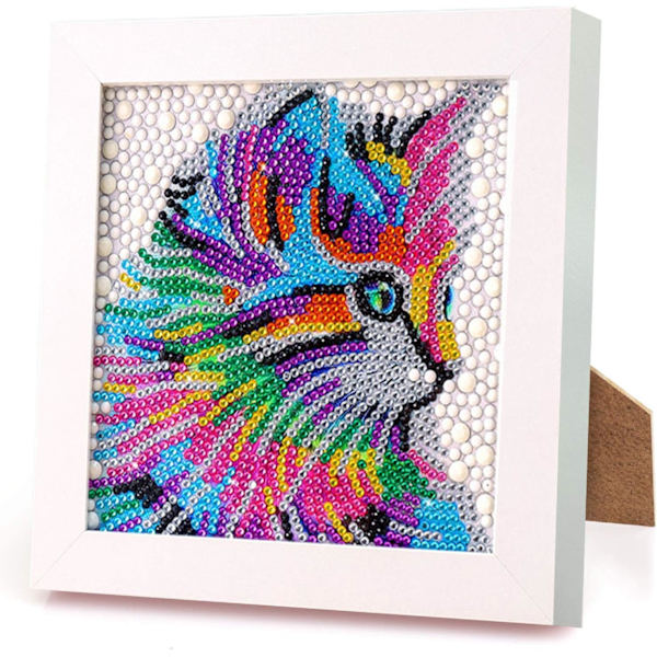 Timanttimaalaus Kissa - 18 X 18 Cm 5d Timanttimaalaus Täysi Versio