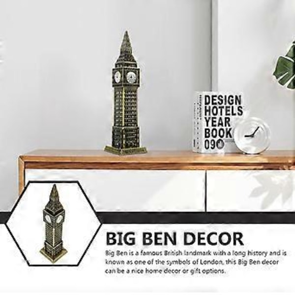 Hallway Bordplade Big Ben Ornament Robust Legering Big Ben Håndværk Husholdningsskabs Ornament