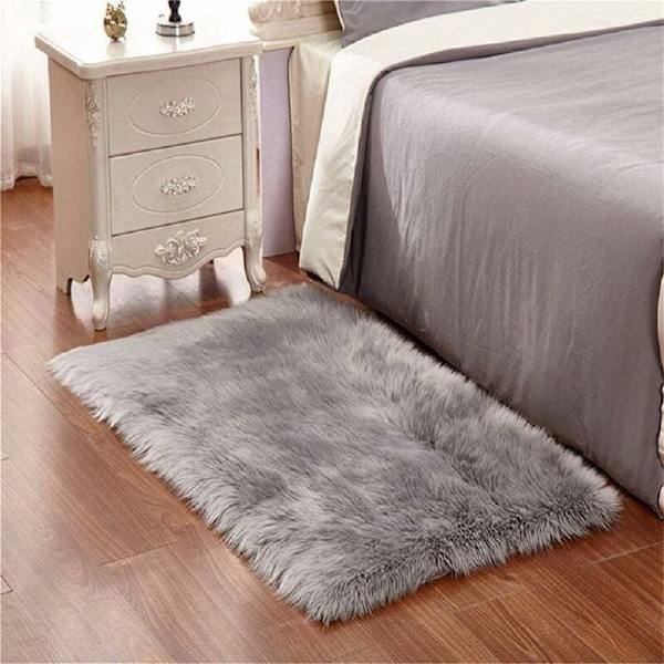 Fleece teppe ull teppe imitasjon fleece teppe fluffy myk langhåret