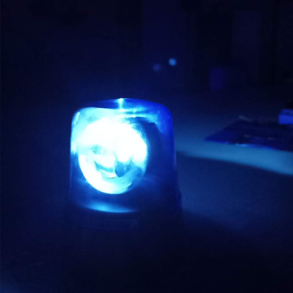 LED Strobe Light, 3 tommers LED Beacon Blinkende Lys, Disco Fest Roterende Lampe DJ Blinkende Scenelys Politilys Leke for DJ Show Bar
