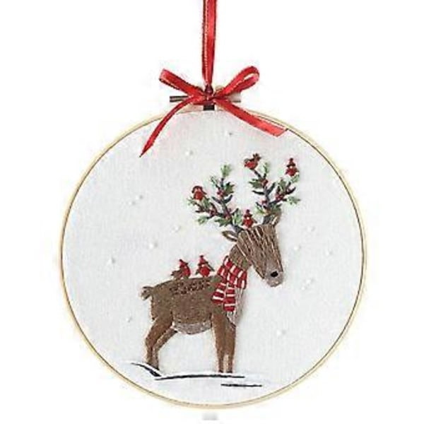 1 Setti DIY-kirjontatyökaluja, luova joulutyylinen kirjontaompelussetti