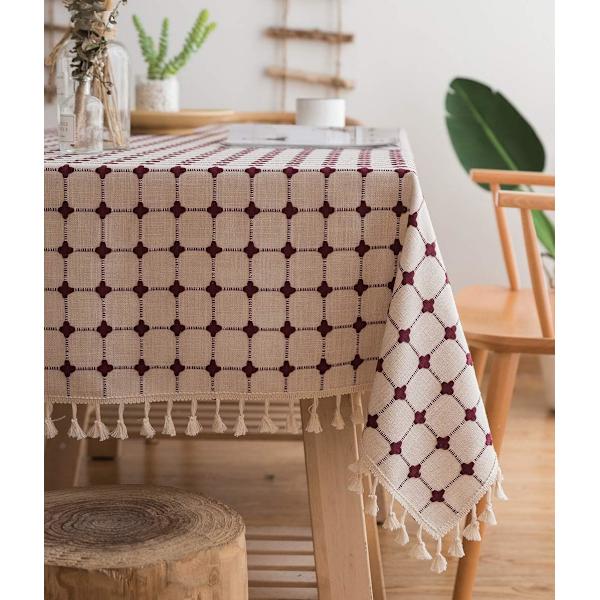 Moderne rektangulære dug 140x180cm smudsafvisende vaskbar fane