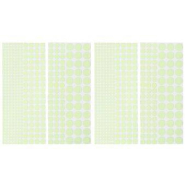 2 set av Avtagbara Väggdekaler Självlysande Prickformade Väggdekaler Heminredning
