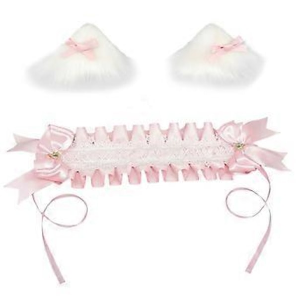 Kattöron Hårband Trendiga Söta Rosetter Huvudbonader Vardagsbruk Hårprydnad Kostymtillbehör för Halloweenfester Rosa Pink