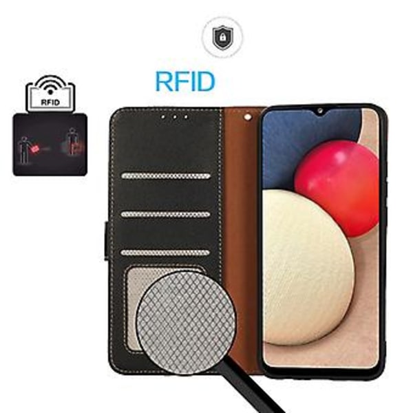 Litchi Textur RFID PU-fodral för OnePlus Ace / 10R Black