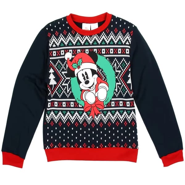 Julesweater, 3D Digital Print Crewneck Pullover - K43 - Størrelse L L