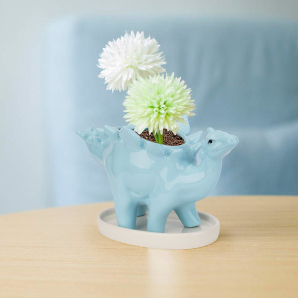 Dinosaurie Keramik Blomkruka, Suckulenta Krukor, Suckulent Blomkruka,