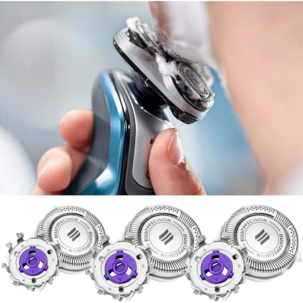3-pack Ersättningsrakhuvuden för Philips Norelco HQ8 PT720 PT7
