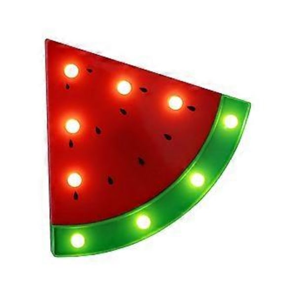 1 stk. Vandmelonformet Natlampe Bordlampe Uden Batteri
