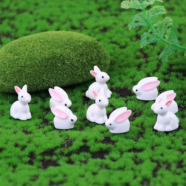 1 kpl Käsityökortteli Puutarha Jänis Miniatyyrit 2,3x1,4cm Pääsiäispäivä