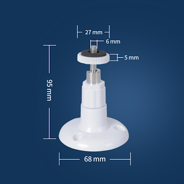 (2-pack) Väggfäste för inomhus/utomhus säkerhetskamera, justerbar takfäste