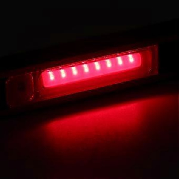 Bärbar LED COB Magnetisk Ficklampa för Utomhusbruk med Hög Ljusstyrka, Nödlampa, USB Uppladdningsbar Vitt Rött Ljus (vitt ljus rött ljus)