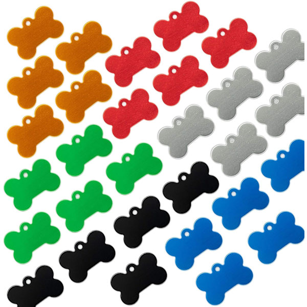 30-pack tomma hundbrickor i aluminiumfolie
