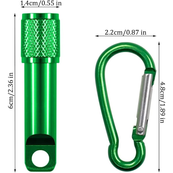 7 st karbinhake ficklampor, LED mini ficklampor, ficka
