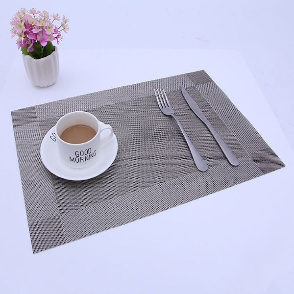 Vaskbar, skridsikker PVC rengøringsklud, 45cm30cm, varmebestandig, W