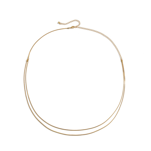 Sexy Trend Snake Bone Double Waistchain Girl Simple Geometric Bel