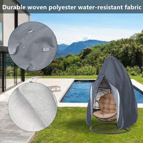 Patio riipputuolin suojus - Munan keinu Cocoon tuolin suojus vetoketjulla