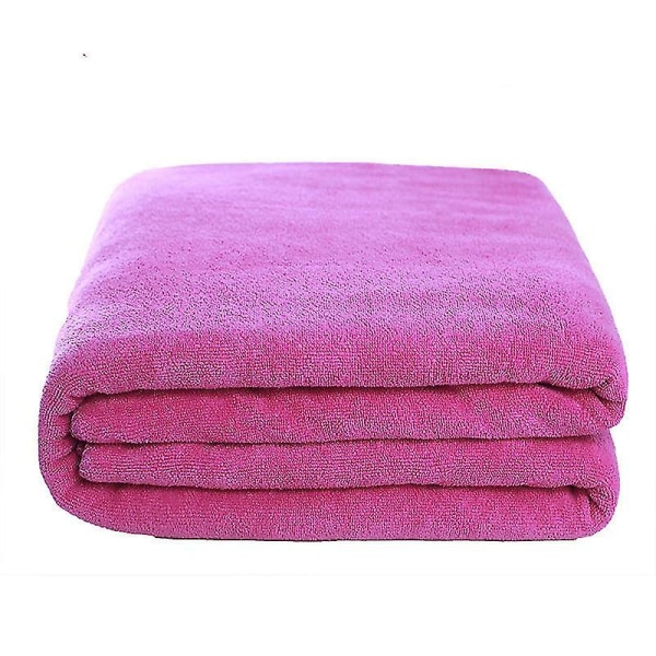 Explosive Models Mikrofiber Badhandduk, Supermjuk, Superabsorberande och Snabbtorkande, Ingen Blekningsrisk, Grå Handduk. 90x190 cm. Rosaröd Rose red 90x190CM