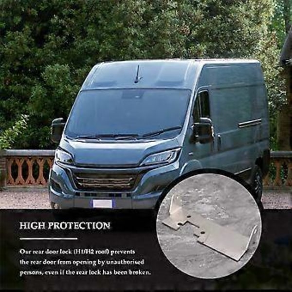 Bakdörrlås H1 H2 Tak Inbrottsskydd Bakdörr för Ducato JUMPER Relay Boxer X250 X290 Tak