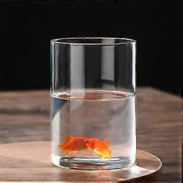 Klar Glasvas Blomvas Minimalistisk Glasvas Cylinderformad Blomvas för Bröllop Vardagsrum Dekorativ Gåva 8.5x12cm