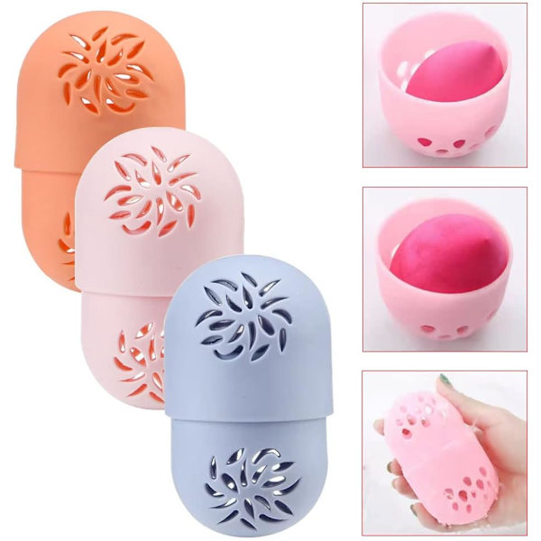 Silikonsvamp för smink, 3-pack