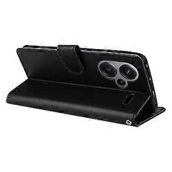 Til Xiaomi Redmi Note 13 Pro+ 5G Etui PU Læder Stand Telefon Cover med 3 Kort Slots Style D