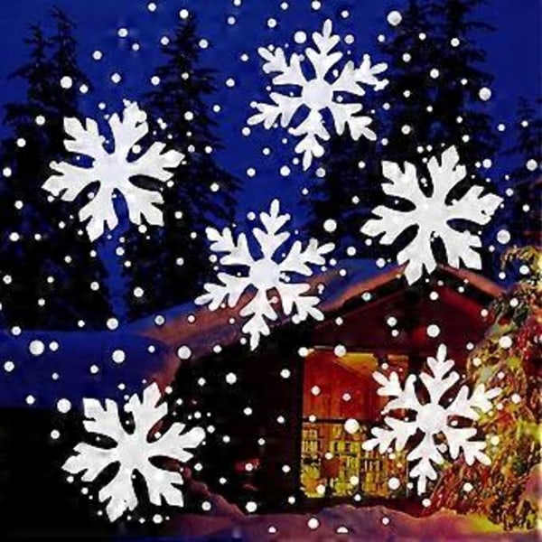 Rotary Dynamisk Projektion LED-Lampa Roterbar Högupplöst Snöprojektor för Att Skapa Hematmosfär Snowflake