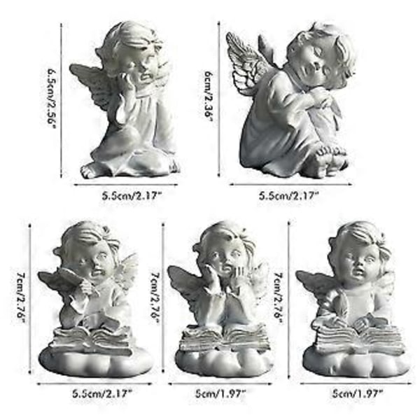 Engel Resin Have Statue Figur Engel Skulptur Boligdekoration