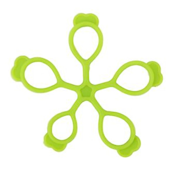 Silikone Fingerstrækker Blomsterform Springback Dekompression Håndgreb Forstærker til Kontor Udendørs (Grøn 4 kg) Green 8.8lb