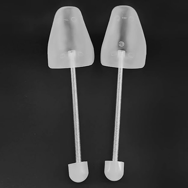 10 par vita traditionella flexibla plastskostöjare för män och kvinnor - Skostöjare UK 6.5-9/EU 39-42