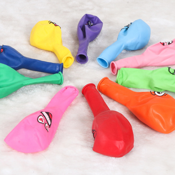 100 stycken (blandade hårfärger) Latexballonger Emotion Series Assor