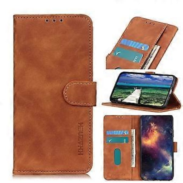 Retro Tekstur Læder Etui Til OnePlus CE 2 Lite 5G Brown