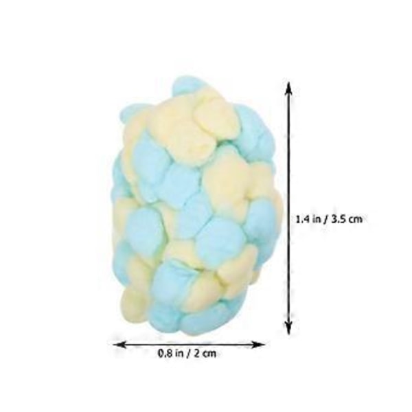 500 st Bomullsbollar Hamstrar Varma Pom Pom Bollar Vinter Husdjur Färgade Bomullsbollar