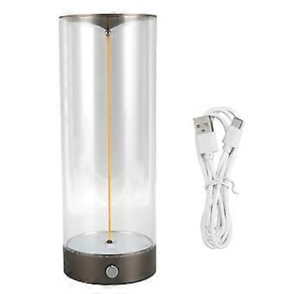 Sänglampa Nattlampa Touch Dimbar USB-laddning Minimalistisk LED Bordslampa för Sovrum Sängbord L