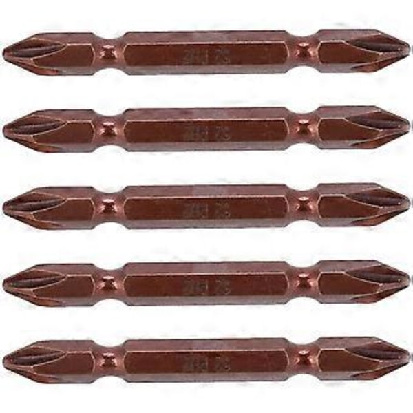 5-osainen seosteräksinen ruuvimeisselikärkisarja, pitkävartiset kaksipäiset poranterätarvikkeet, sähköruuvimeisseleille ja paineilmatyökaluille, 65 mm / 2,6 tuumaa