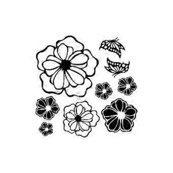 Söta fjärilar blommor väggdekor-Väggdekoration för vardagsrum sovrum väggdekor