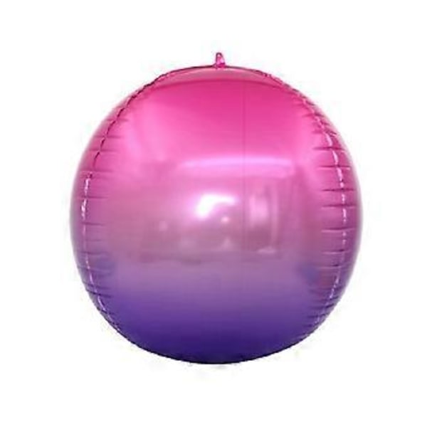 4D Färgglad Rund Spegelballong Lila Gradient Purple Gradient