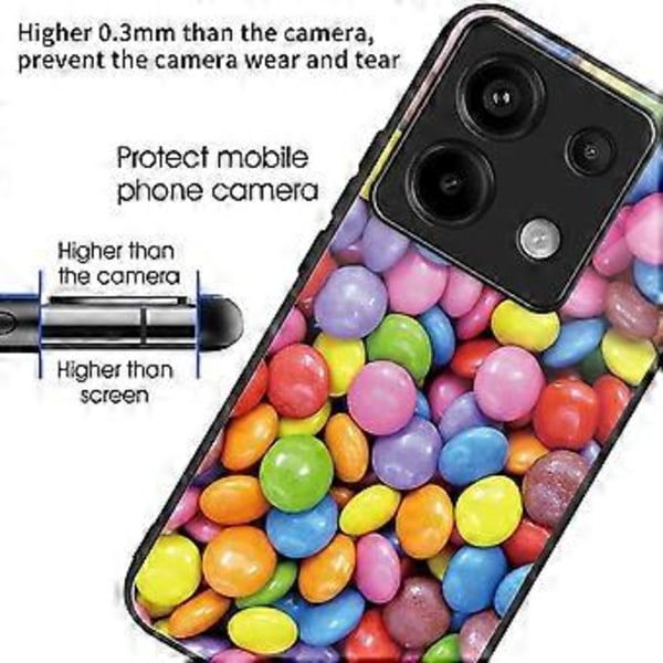 Skal för Xiaomi Redmi Note 13 Pro 5G/Poco X6 5G Härdat Glas+TPU Mönstertryck Baksida Telefonskal Style O