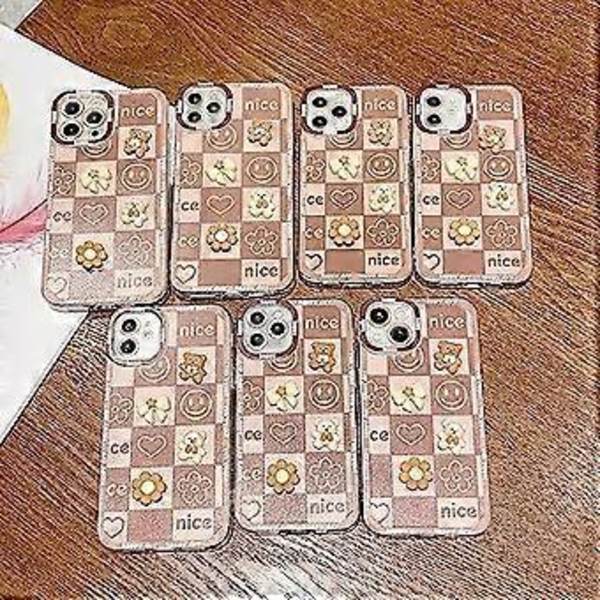 Yhteensopiva iPhone 11 Pro Max -kotelon kanssa naisille, tytöille, söpö 3D-kukka-karhupuhelinkotelo, iPhone 11 Pro Max -kuorella, koko kehon suojakotelo [Parannettu