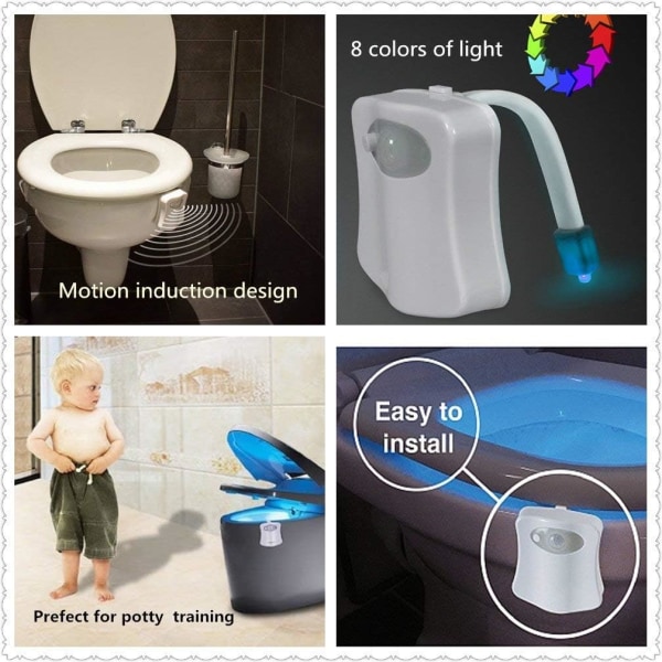Den Originale Toilet Natlampe Gadget, Sjov Badeværelsesbelysning Annonce