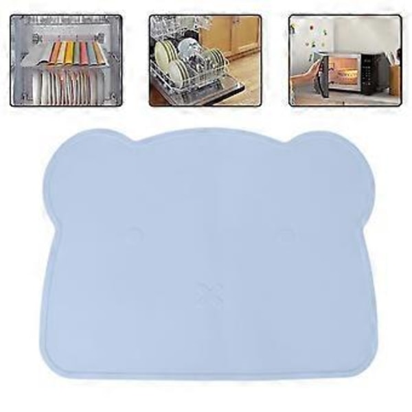 Silikon Placemat Tjock Värmeisolering Halkfri Mjuk Elastisk Silikon Björn Placemat för Hem Hotell Restaurang