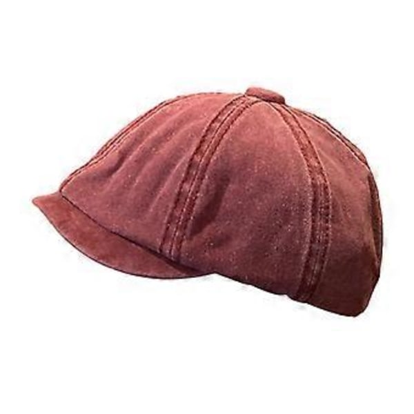 Newsboy Cap Hodeplagg Klassisk Vinter Vår Pageboy Hatt for Reise Utendørs Dating (Claret)